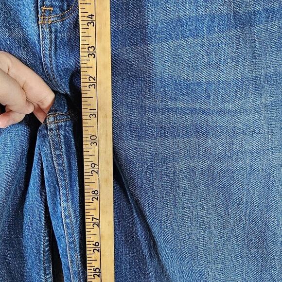 Abercrombie & Fitch Curve Love 90s Straight Jeans Womens 24 37" Ultra High Rise - Picture 5 of 9
